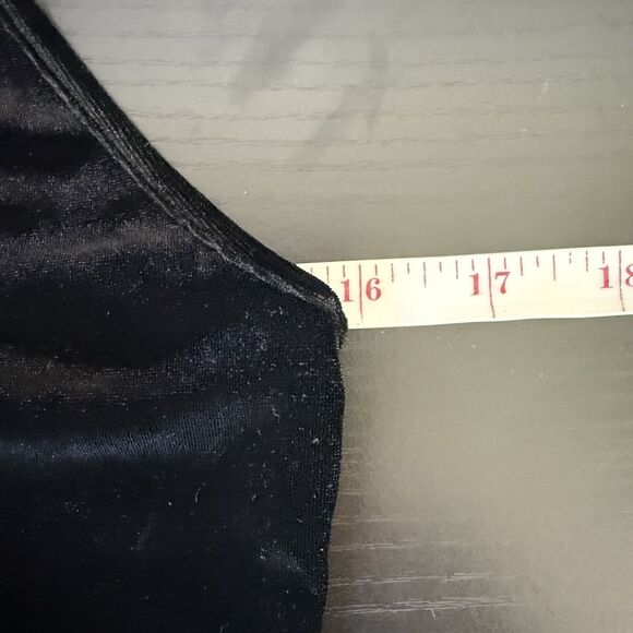 Brandy Melville Womens Whimsy Goth Velvet Sleeveless Mini Dress Black Fall Witch - Picture 12 of 14